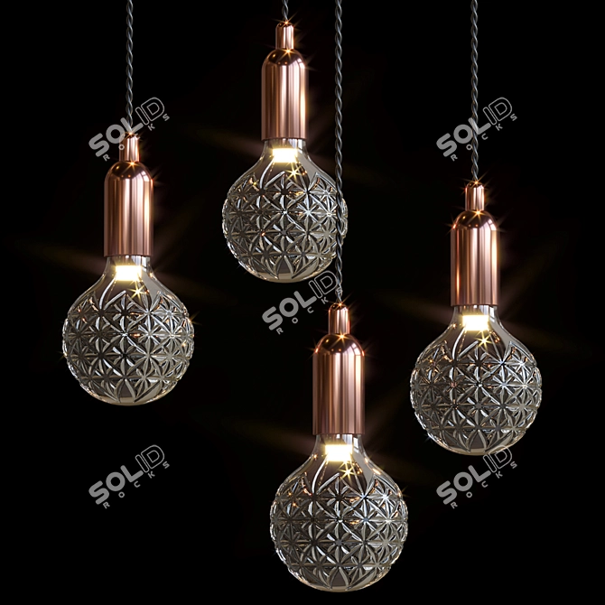 Elegant Polys Lamp 3D model image 2