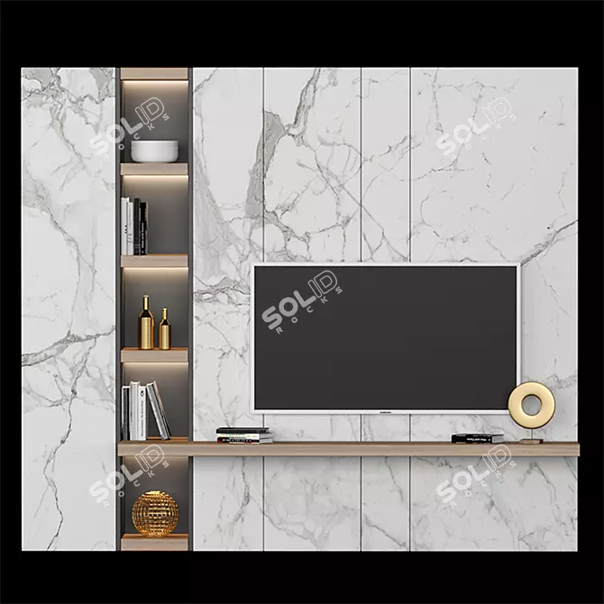 Sleek TV Stand for Modern Homes 3D model image 1