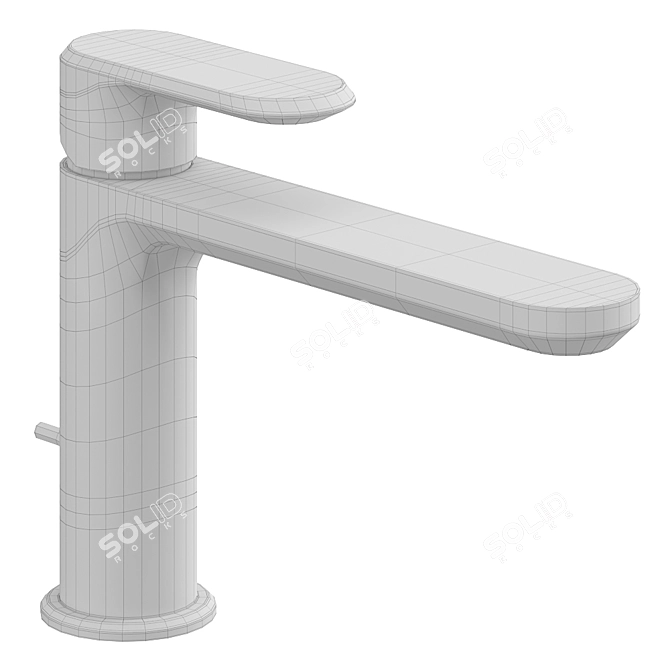 Lineaviva Single Lever Washbasin Mixer 3D model image 2