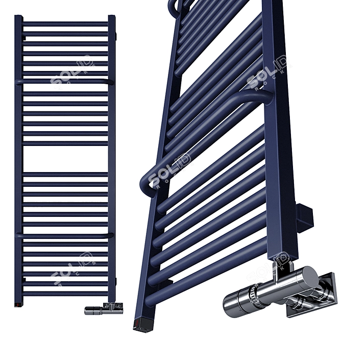 Luxury Heated Towel Rail: Terma Lima 3D model image 3