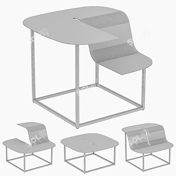 Manta Outdoor Benches | MMCITE 3D model image 2