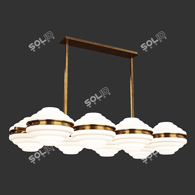 Elegant Ellepi Chandelier 3D model image 1