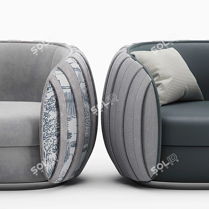 Elegant Loto_2015 Armchair 3D model image 3