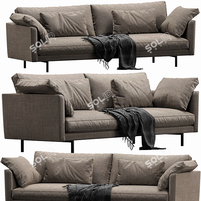 Luxury Linteloo Metropolitan Sofa 3D model image 2