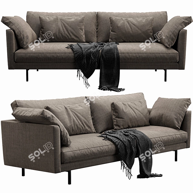 Luxury Linteloo Metropolitan Sofa 3D model image 6