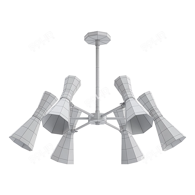 Elegant Modern Lighting Fixture 3D model image 2