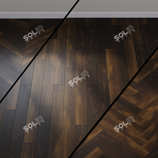 Haro Smoky Amber Oak Parquet 3D model image 1