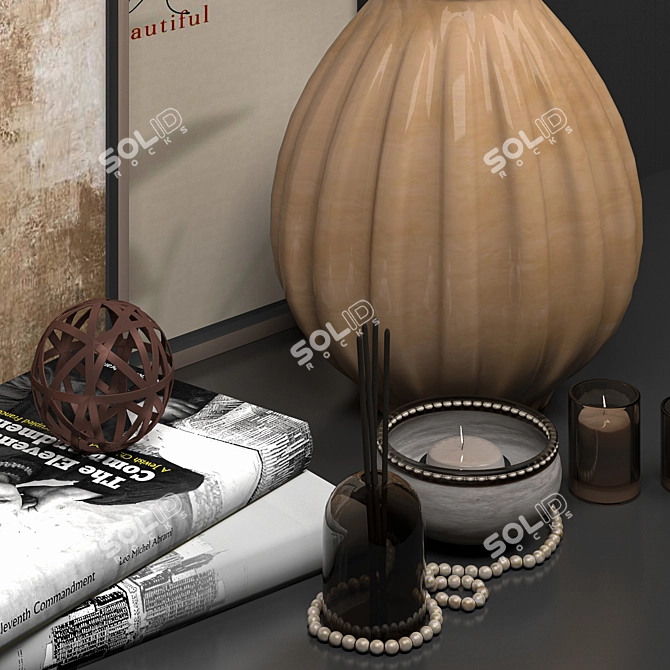 Elegant Decor Set 3D model image 3