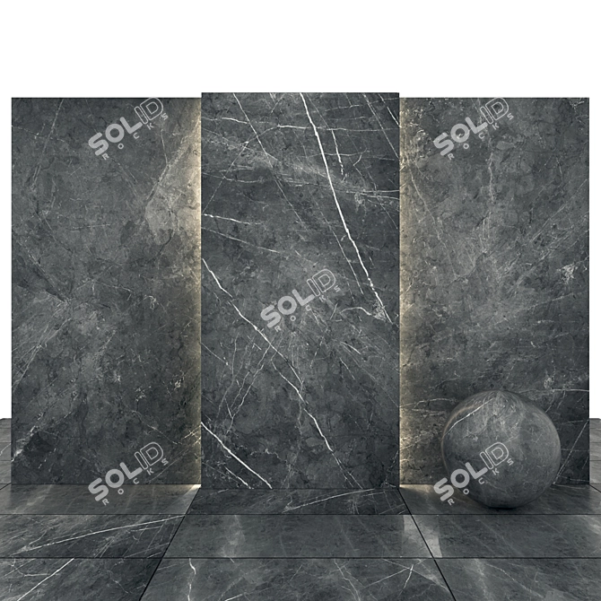 Gray Stone Texture Collection 3D model image 2