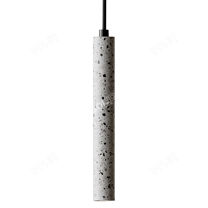 Modern Terrazzo Pendant Lamp 3D model image 2