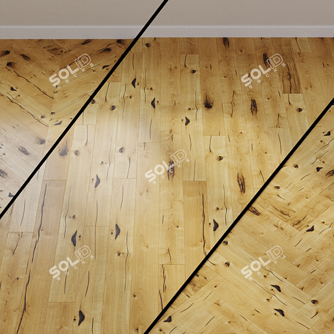 Haro Oak Creek: Premium Parquet Flooring 3D model image 1