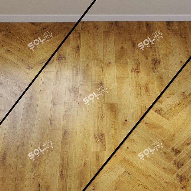 Haro Oak Puro White Plank 3D model image 1