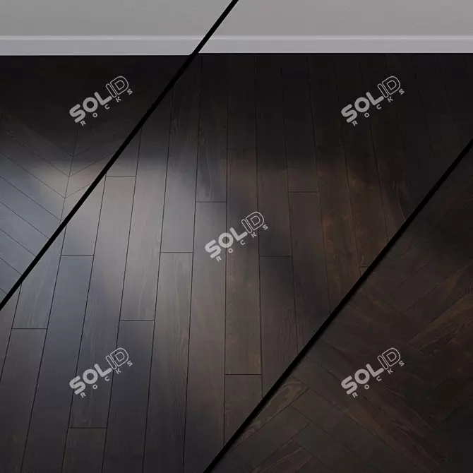 HARO PARQUET 4000 Agate Oak: Elegant 1-Strip Plank 3D model image 1