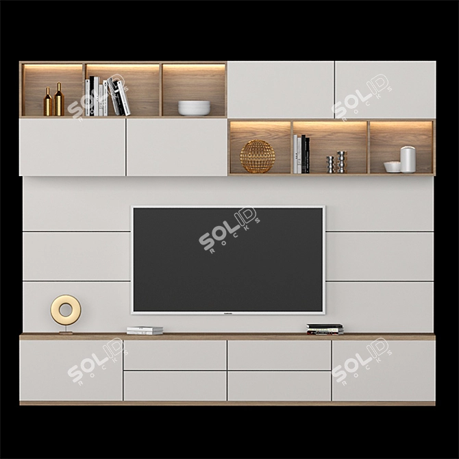 Modern TV Stand 042 3D model image 1