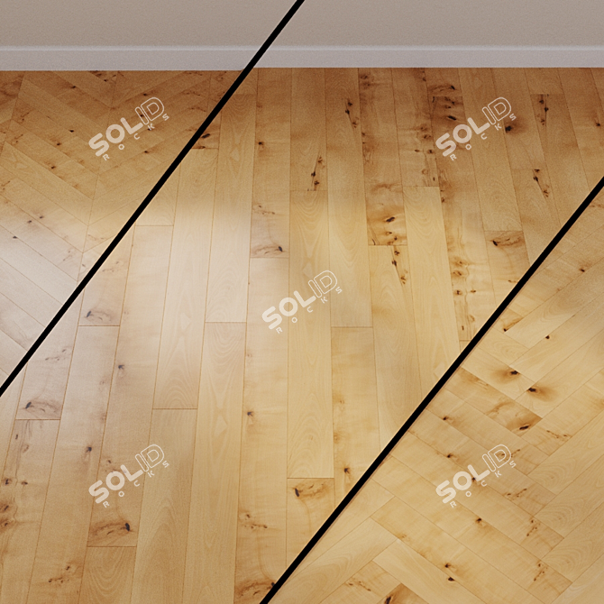 HARO PARQUET 4000 1-Strip Steamed Beech 3D model image 1