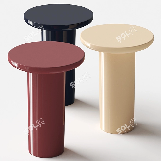 Elegant Pols Potten Side Table 3D model image 1