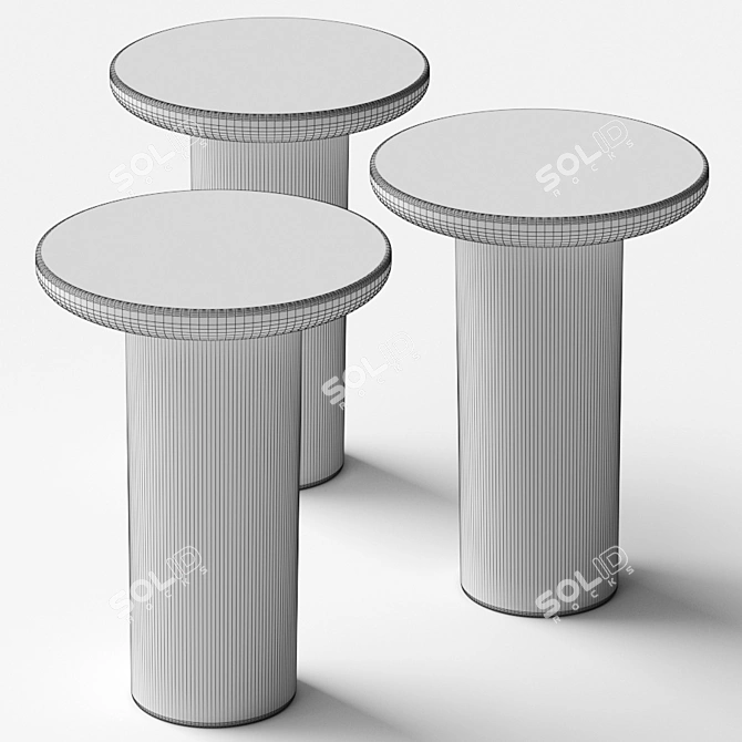 Elegant Pols Potten Side Table 3D model image 2