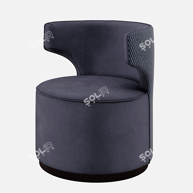 Modern Comfort Armchair 3D model image 2