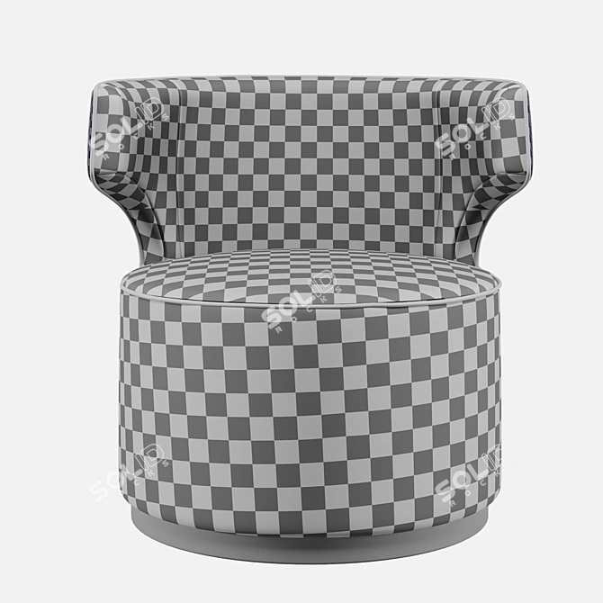 Modern Comfort Armchair 3D model image 5