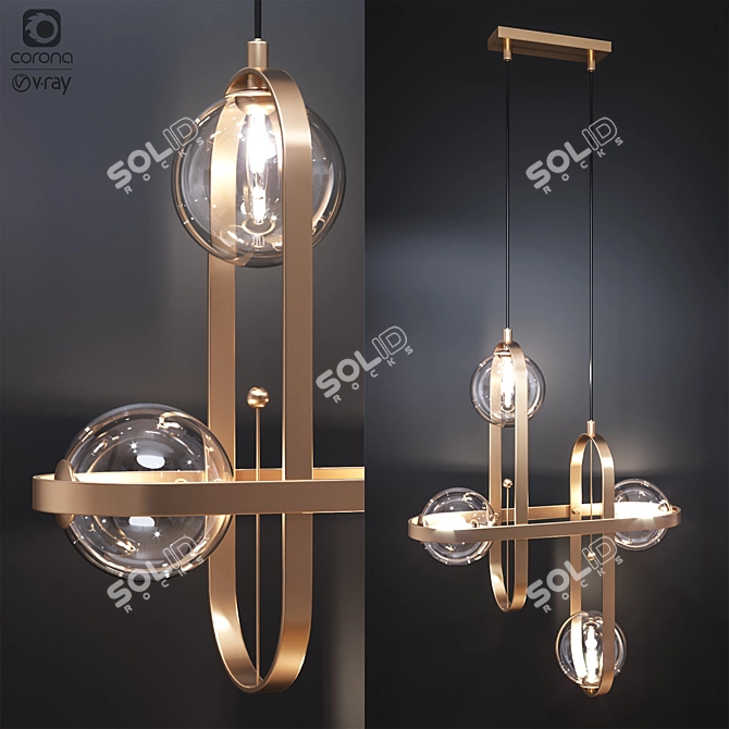 St Luce Circono Pendant Light 3D model image 1