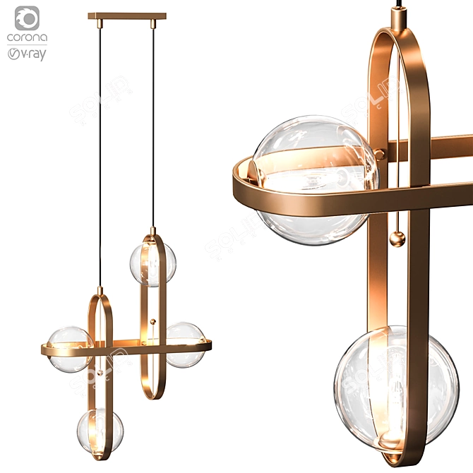 St Luce Circono Pendant Light 3D model image 3