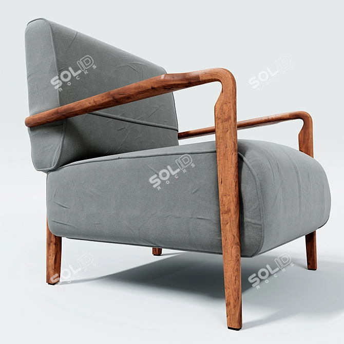 Niguel Lounge Chair: Sleek and Stylish 3D model image 3