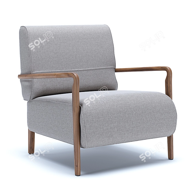 Niguel Lounge Chair: Sleek and Stylish 3D model image 5