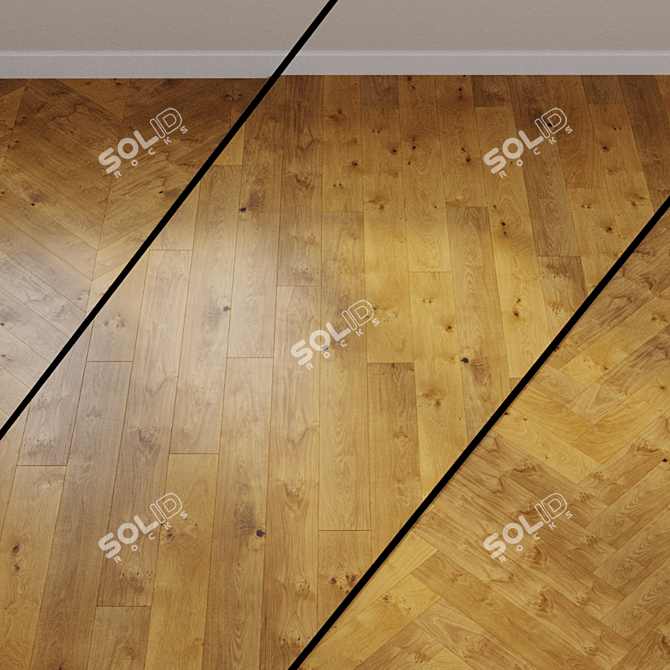 Haro Plaza Parquet Oak Plank 3D model image 1