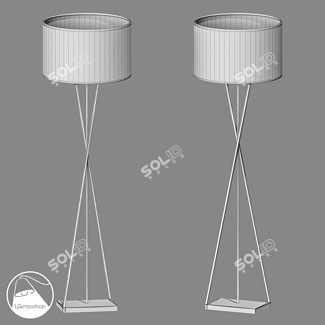 Contemporary RUTA Floor Lamp 3D model image 2