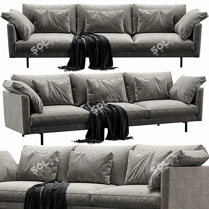 Modern Linteloo Metropolitan Sofa 3D model image 1