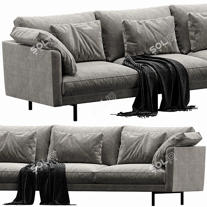 Modern Linteloo Metropolitan Sofa 3D model image 3