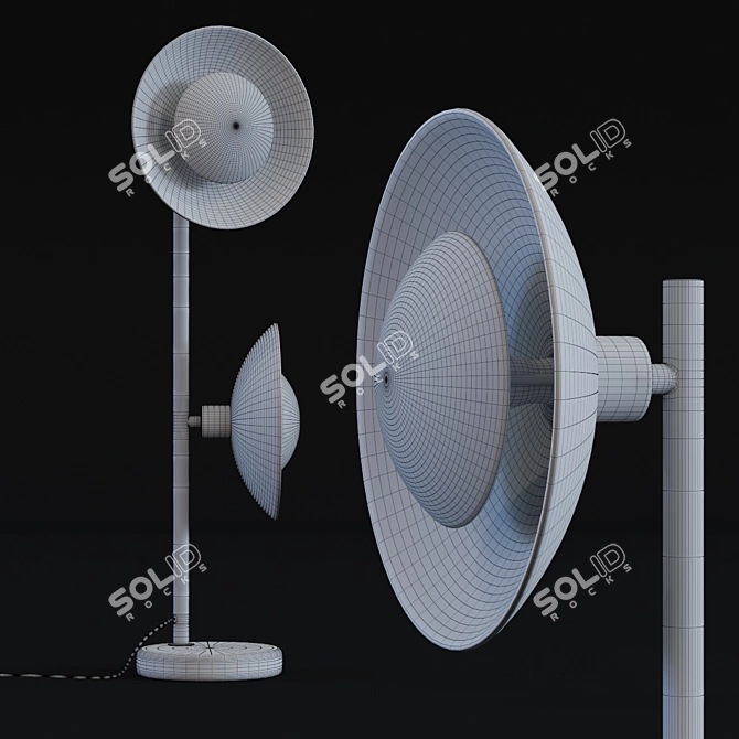 Modern UFO Due Table Lamp - 52499 3D model image 2