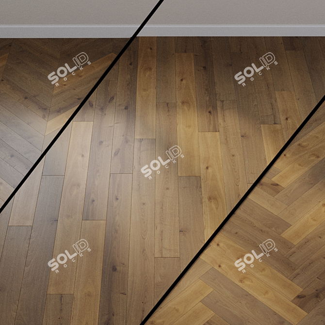 HARO PARQUET 3500 Universal Oak - Velvet Brown 3D model image 1