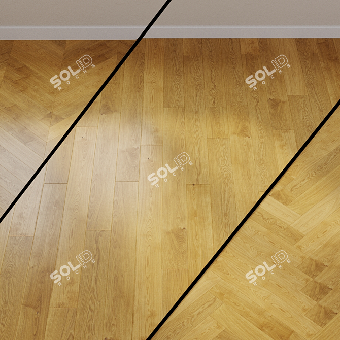 HARO PARQUET 4000 Oak Select Plank 3D model image 1