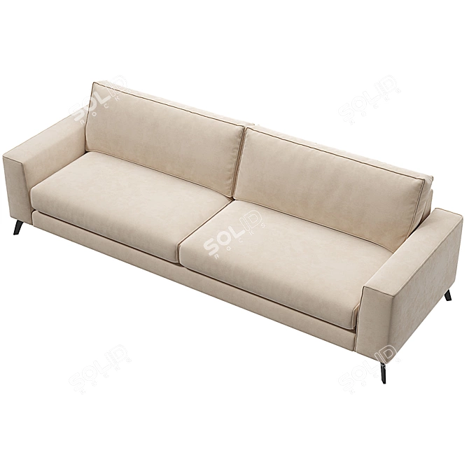 Athena Sofa: Sleek and Stylish Design 3D model image 3