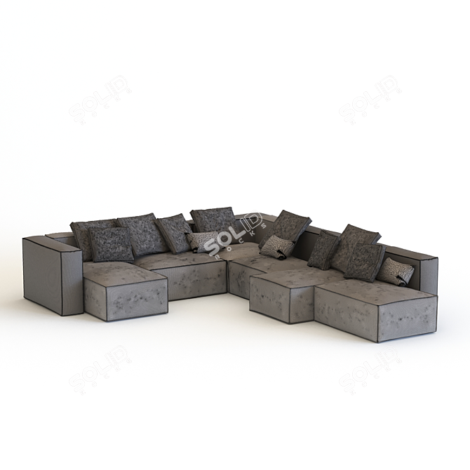 Maya Modular Sofa: Stylish and Versatile 3D model image 8