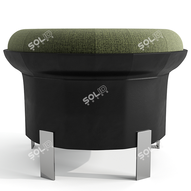 Minotti Mattia Lounge Armchair 3D model image 4