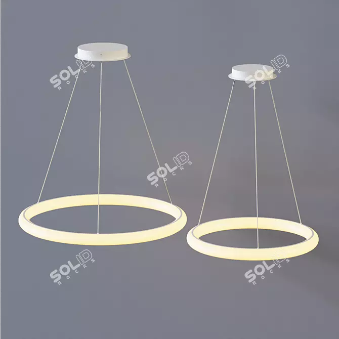 Cumulus Pendant Light: Minimalist Elegance 3D model image 2