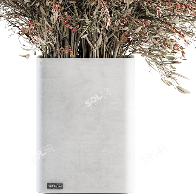 Elegant Branch Bouquet - Vase Included 3D model image 4