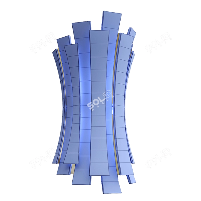 Brass Petal Wall Sconce: Etta by Delightfull 3D model image 5