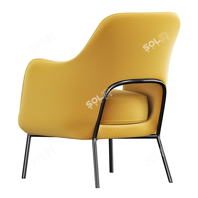 Elegant Flexform Joyce Armchair 3D model image 3