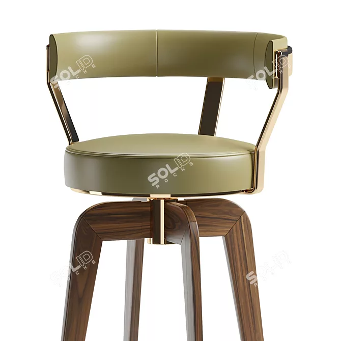 Sleek Bar Chair GILMORE 3D model image 4
