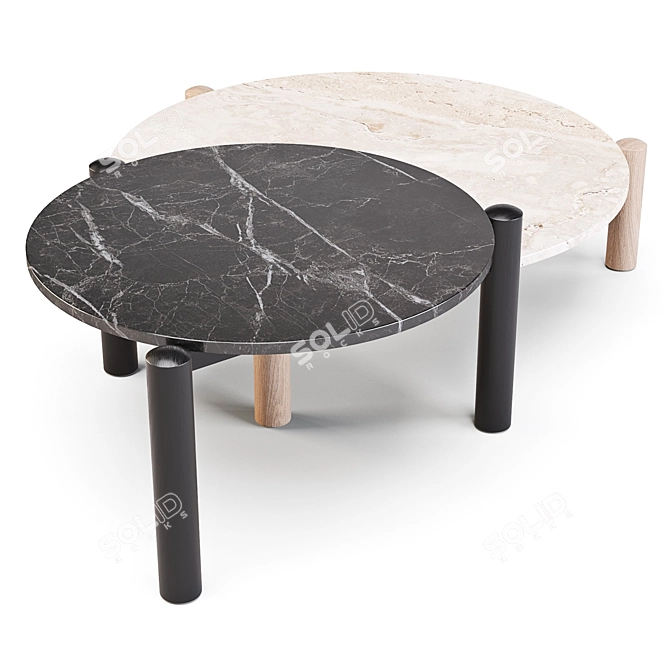 Cassina 535 Plateau Coffee Table 3D model image 3