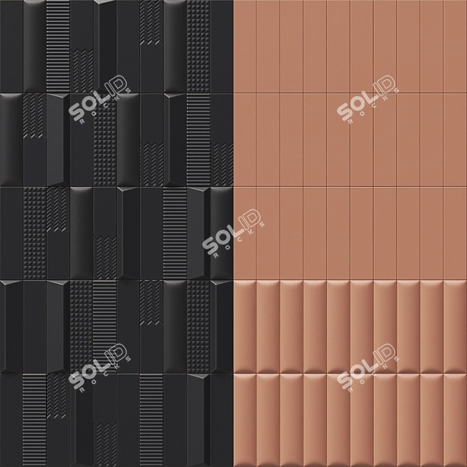 6 Styles of 41zero42 Ceramic Biscuit Tiles 3D model image 2