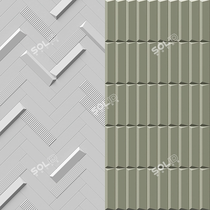 6 Styles of 41zero42 Ceramic Biscuit Tiles 3D model image 3