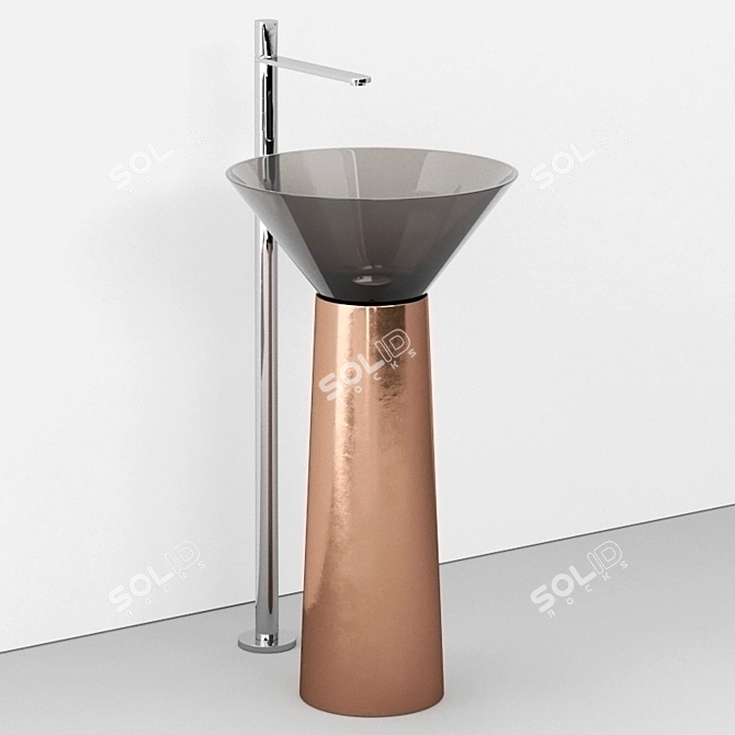 Indigo Elegance: Antonio Lupi Albume Sink 3D model image 5