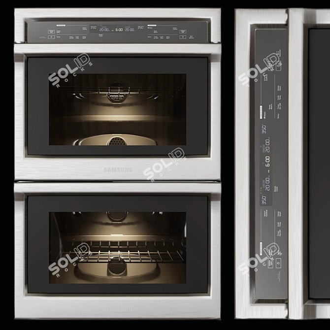 Samsung Kitchen Appliance Set 3D model image 3