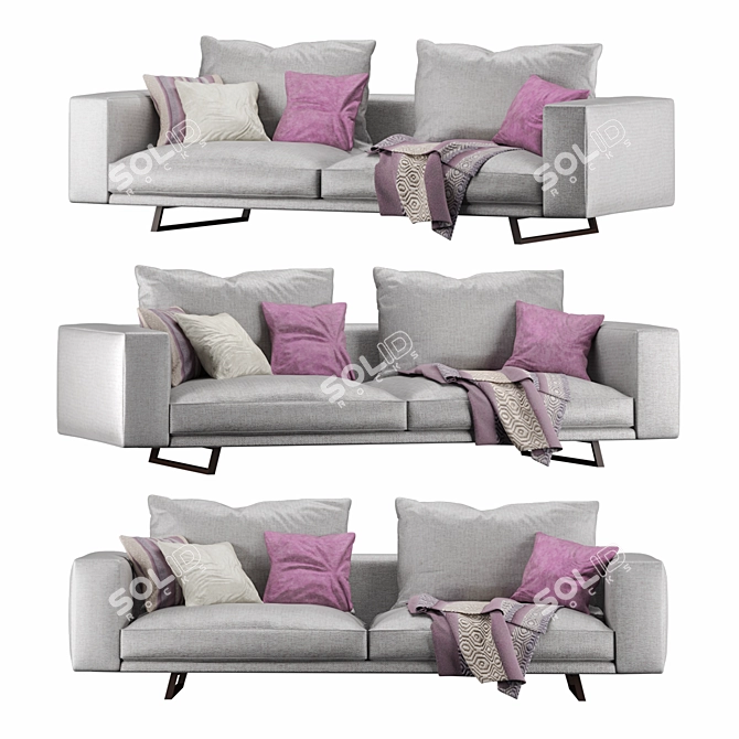 Albedo M2 Sofa: Modern and Stylish Seating 3D model image 1