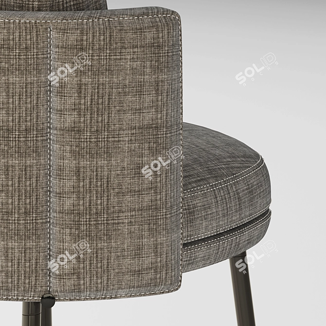 Elegant Torii Dining Chair 3D model image 3