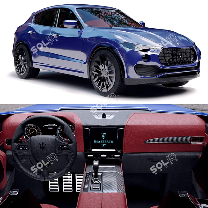 Exquisite Maserati Levante 3D Model 3D model image 1